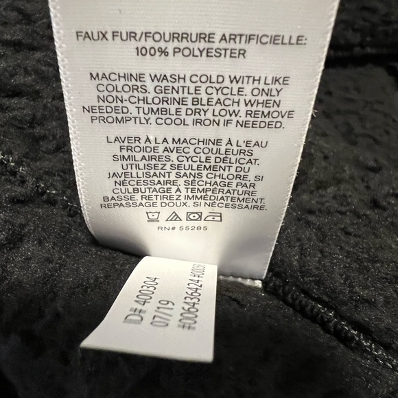 NWT Express Women Black Fleece Sherpa Half Zip Pullover Jacket $80 - Picture 7 of 8